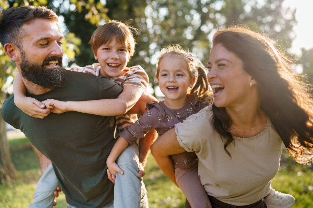 Every Smile is Beautiful: Family Smiling while Playing